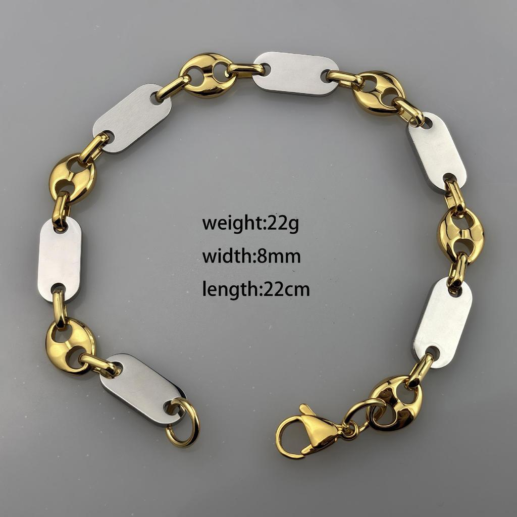 Модное ожерелье ручной работы «Императорская цепь» - Гладкая нержавеющая сталь с большим отверстием