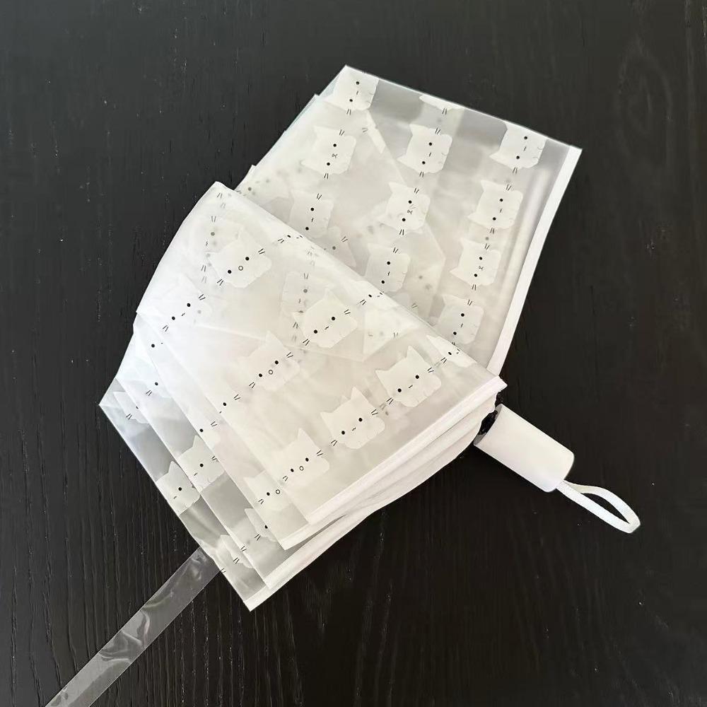 Portable Folding Umbrella Waterproof Transparent Umbrella Cute Automatic Umbrella  Rainy Day