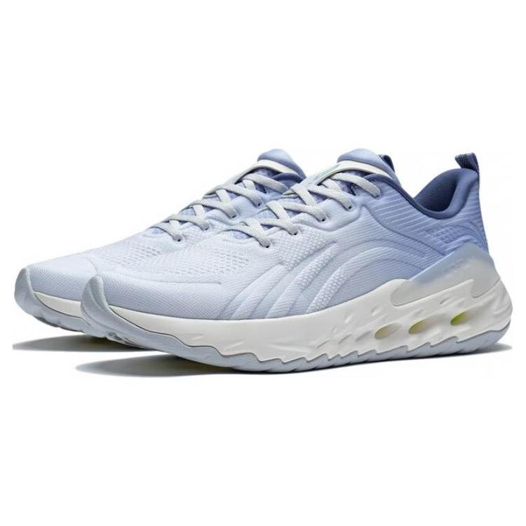 Li Ning Joyful Movement 1.0 Износостойкие Амортизирующие Дышащие Низкие Беговые Кроссовки Мужские Сине-Фиолетовые ARST029-4