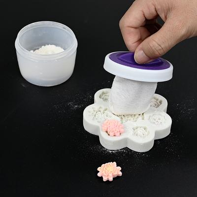 Антипригарный слой для пудры с футляром для хранения Flip Cake Cookie Flip Candy Paste Spreading Flour Corn Starch Puff
