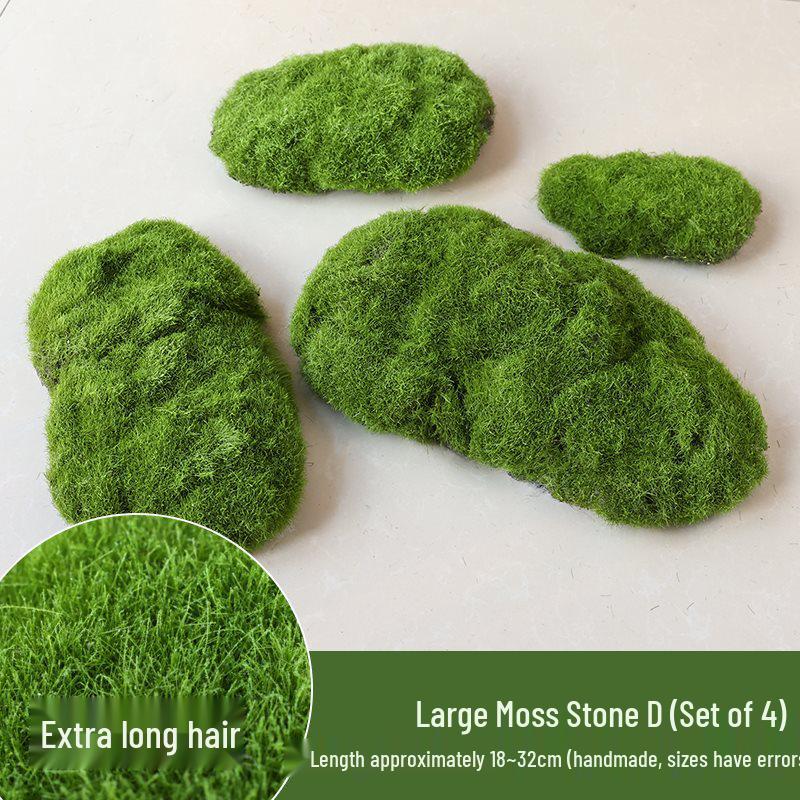 Bionic Artificial Moss Turf Micro Landscape Ornaments for Bonsai and Potted Plant Landscaping