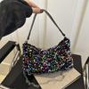 Модная сумка с пайетками 2025 весна новая универсальная ins цепочка на плечо сумка-мессенджер сумка для мобильного телефона женская