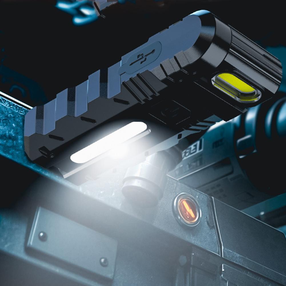 Магнитный светодиодный фонарик с вращающейся на 180 градусов головкой, мини-фонарик, водонепроницаемый, компактный, магнитный рабочий свет для улицы, для чрезвычайных ситуаций, новый