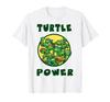 Teenage Mutant Ninja Turtles Group Shot Turtle Power Text T-Shirt