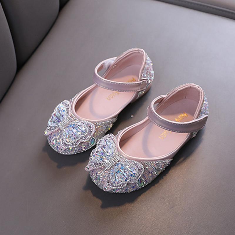 Новые кожаные туфли для маленьких девочек, весна-осень, роскошные детские туфли для вечеринок, универсальные детские туфли принцессы для свадебной вечеринки