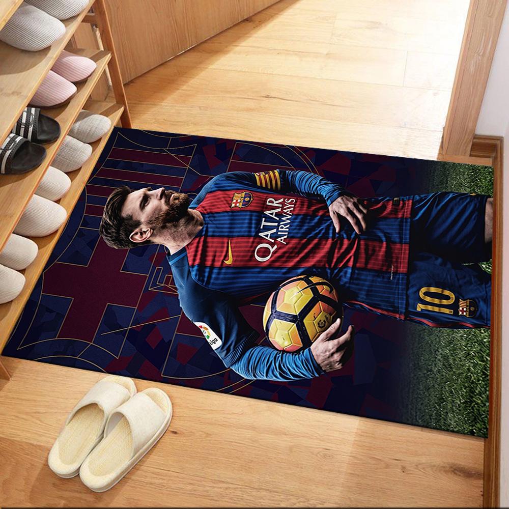 Messi 400 Area Rug Design for Playrooms Bedrooms Foyer Entryway Anti-slip Rug Anime Office Decor Spiritual Gift
