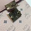 [Pre-Owned] Berlin Small Pink Coated Canvas Printed Crossbody Bag - Very Good #XP7IH3