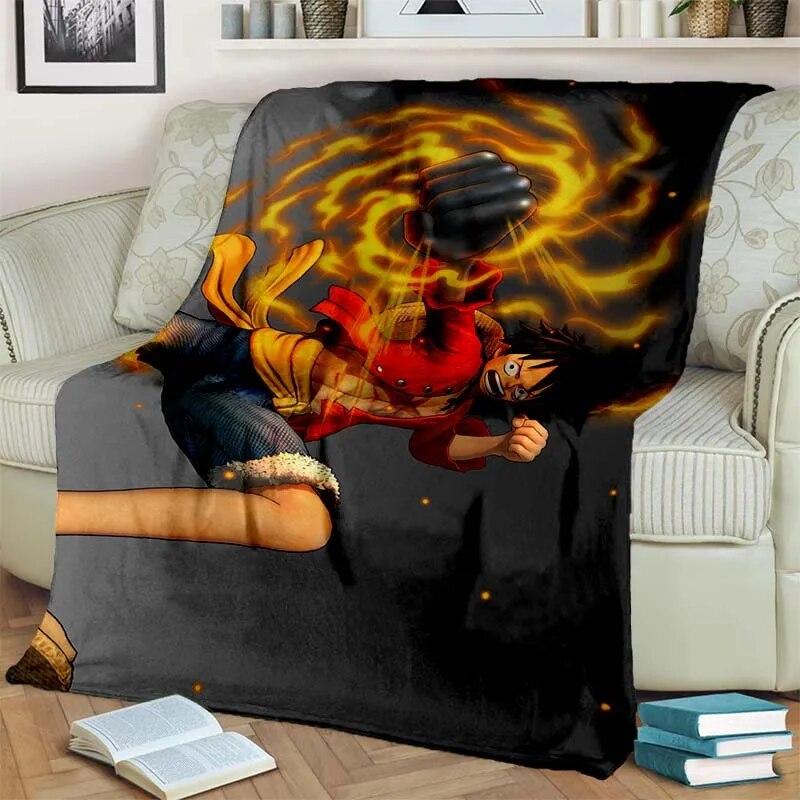 Цельное легкое фланелевое одеяло из японского аниме, универсальное одеяло для праздничного подарка, теплые и мягкие одеяла на все сезоны