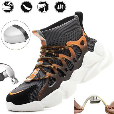 Женская защитная рабочая обувь с пластиковым подноском против раздавливания, кевларовой защитой от проколов, дышащая, летняя, офисная, модная