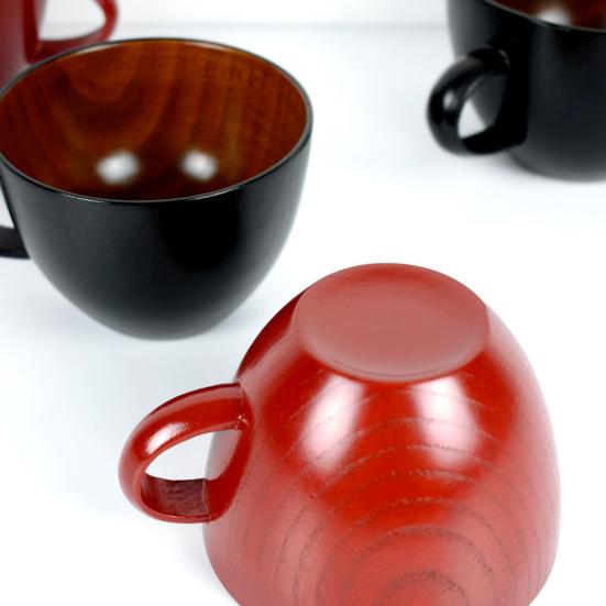 Деревянная чашка на 350 мл/500 мл, легко чистящаяся чаша в японском стиле, небьющийся стакан для сока