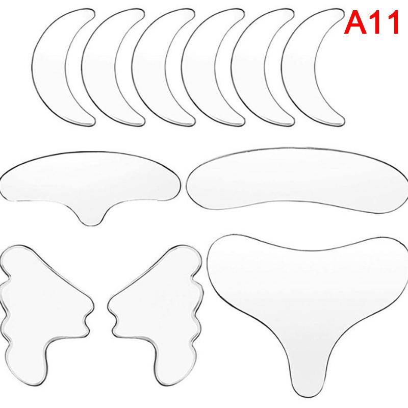 18 шт. силиконовая повязка на лоб для глаз, многоразовая наклейка для удаления морщин