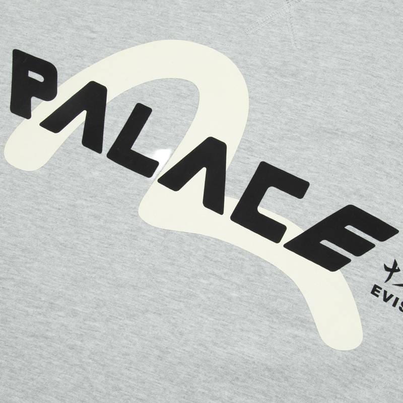 PALACE X Evisu Logo T Shirt 2ESPAM4TS1153XXCTGRYH