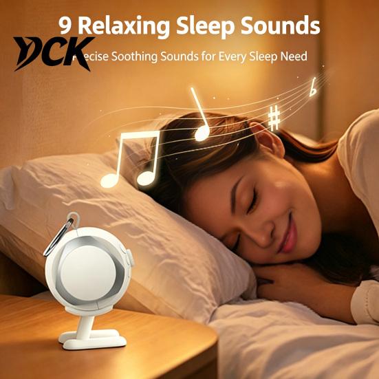 Rechargeable Sleeping Aid White Noise Sound Machine with Bluetooth-compatible Speaker, Portable Baby Sleep Soother for Nursery Aid, USB Speaker