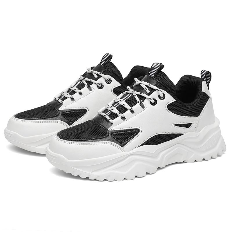 Women’s Black Running Sneakers Casual Sport Shoes White Walking Jogging Shoes Over Sized