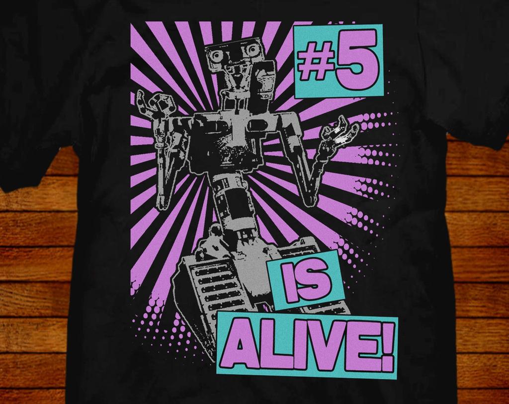 80s Movie T shirt: Short Circuit - Johnny 5 - Retro Style