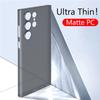 Ультратонкий матовый жесткий пластиковый чехол для Samsung Galaxy S24 S23 S22 Ultra Plus, глянцевая накладка, полупрозрачный, противоударный, Funda