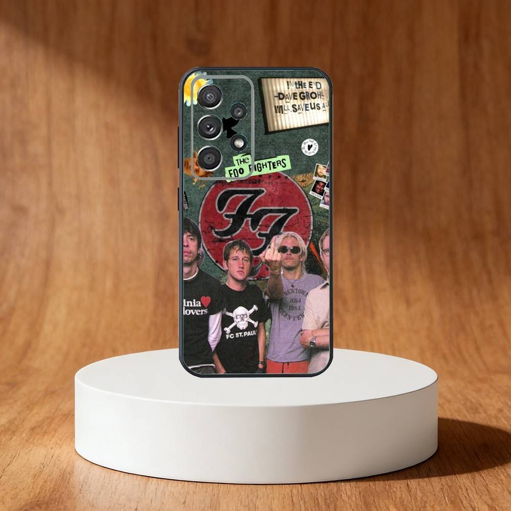 Foo F-Fighters band Phone Case For Samsung S25,S24,S21,S22,S23,S30,Ultra,S20,Plus,Fe,Note,10,9,5G Black Cover