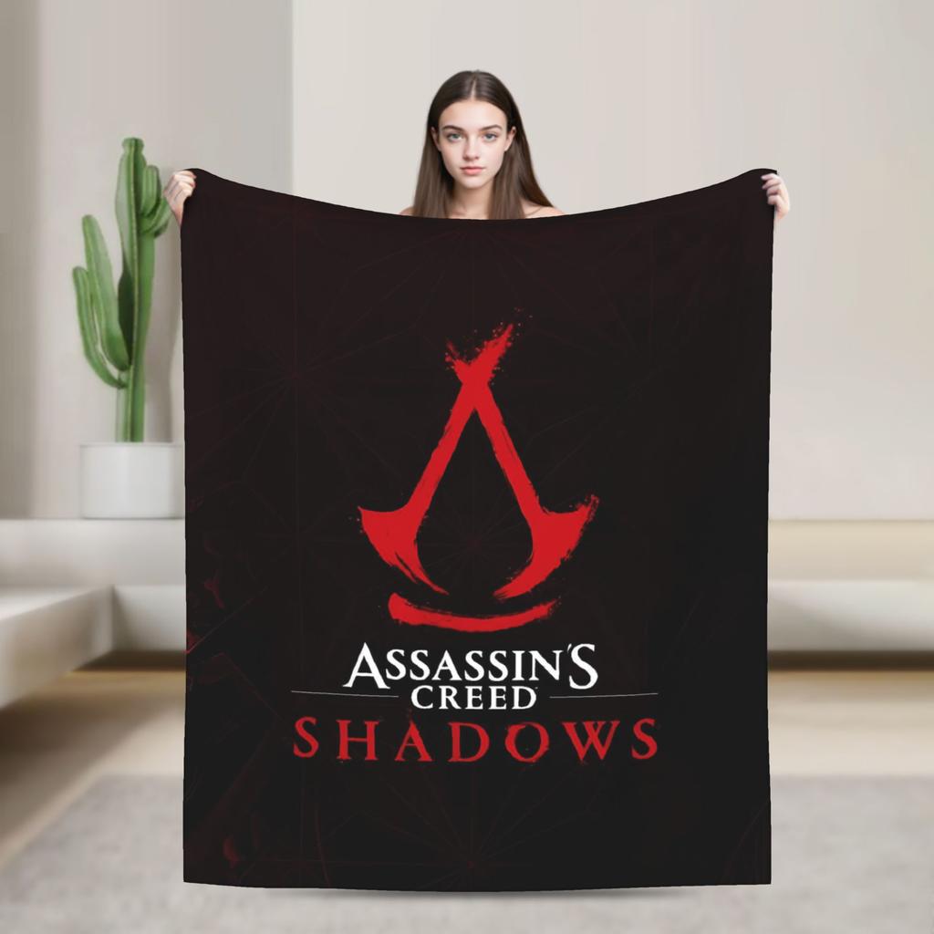 A-Assassins Game C-Creeds Fashion Flannel Blanket Warm Soft Bedding Throws for Home Decor Airplane Bedspread Sofa Bed Cover
