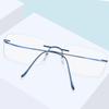 FONEX B Titanium Glasses Frame Men New Brand Design Rimless Square Eyeglasses Frameless Women Ultralight Japanese Eyewear 85634