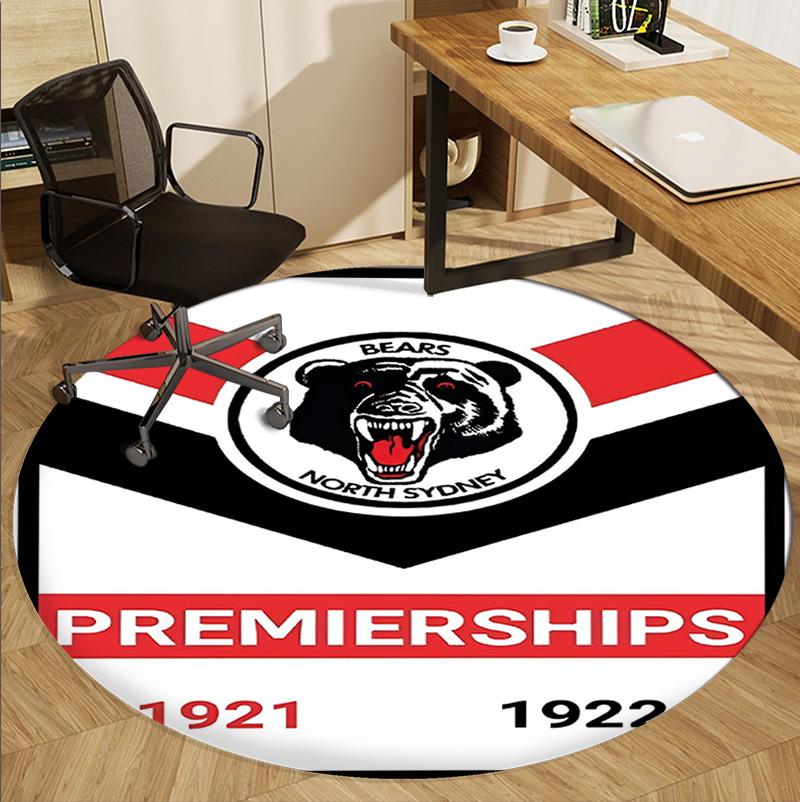 Круглый коврик с узором North Sydney Bears, коврик для помещений/улицы, для пикника, игровой комнаты, спальни, офиса, гостиной, ковер для декора дома, подарок на день рождения