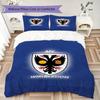 AFC Wimbledon Pattern Bedding uilt Set uilt Cover Pillowcase Home Decoration Birthday Gift (1 * duvet cover + 2 * pillowcase without core)