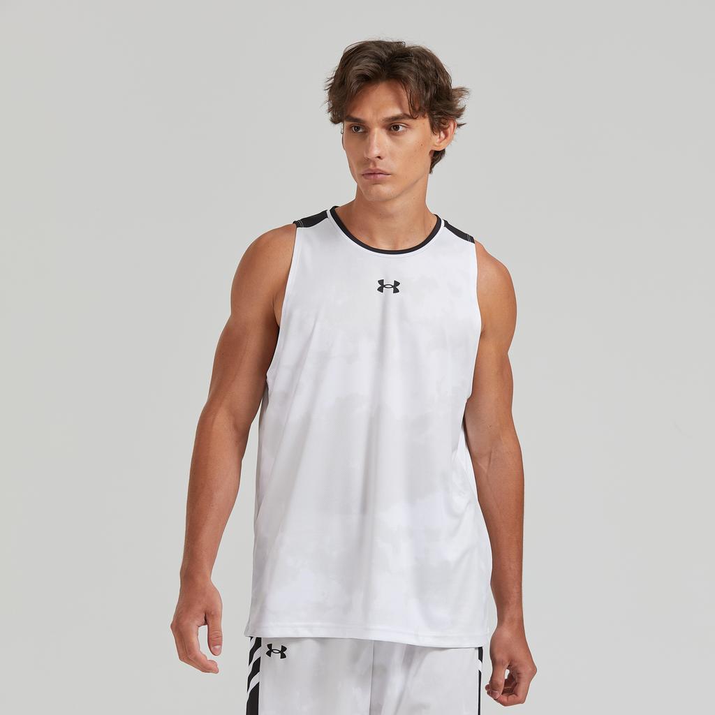 Under Armour Баскетбольная майка унисекс белая 24500105-100