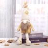 2023 Новый урожай соломенный карлик кукла украшения Рождество Рудольф День благодарения безликая кукла украшение для дома подарок 1 шт.