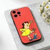 Cartoon The L-Little L-Lulu Show  Phone Case For iPhone 17,16,15,14,13,12,11 Plus,Pro,Max,Mini Silicone black Soft Cover