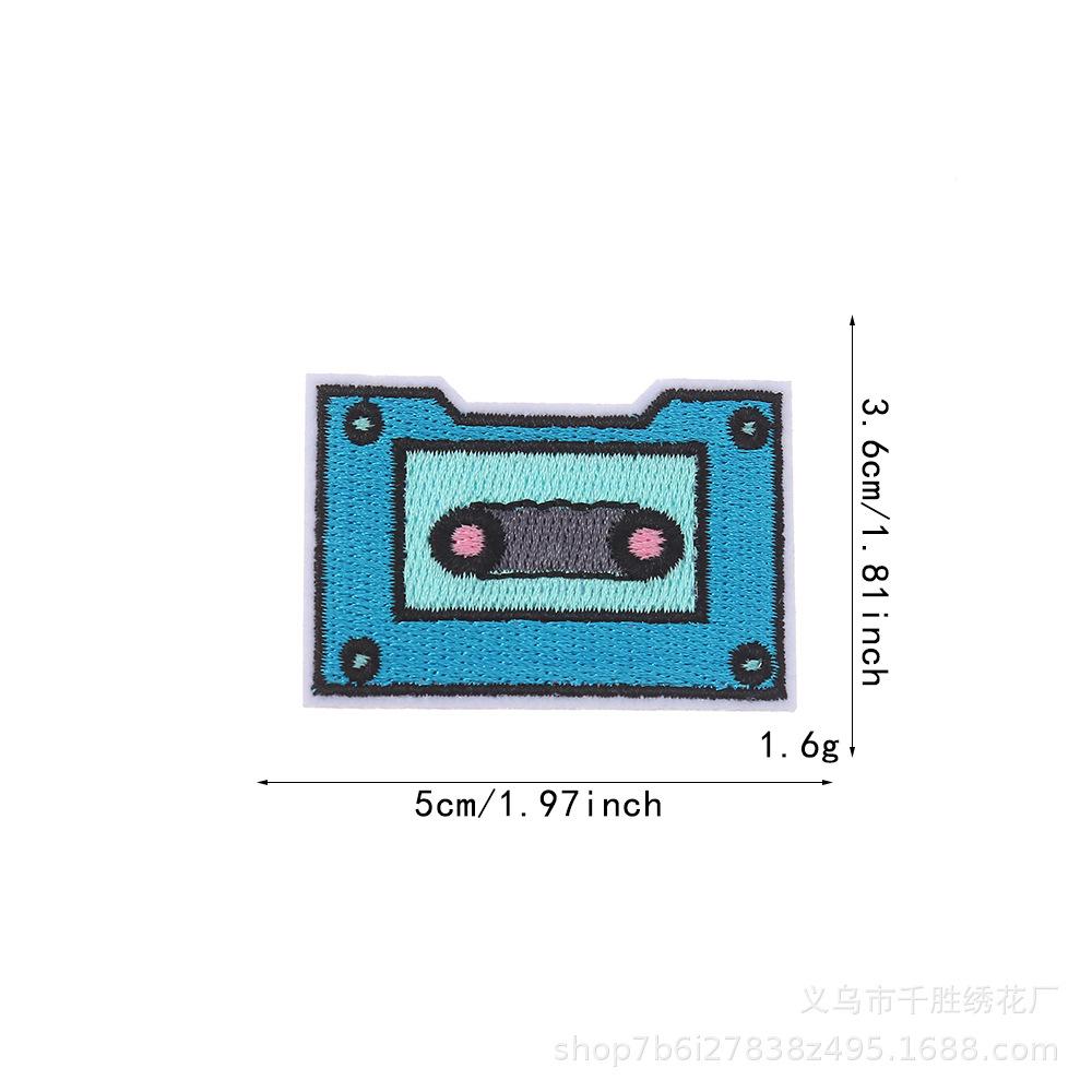 Cartoon Pattern Embroidery Cloth Sticker Clothing Cap Accessories Hot Melt Adhesive Cloth Sticker Down Jacket Hole Patch Sticker