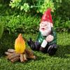 Gift Drunk  Elves Funny Peeing Elf Miniature Gnomes Fairy Garden Dwarf Figurines Micro Landscape