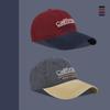 New personalized fashion trend baseball cap men's letter embroidery retro color matching casual sunshade cap women