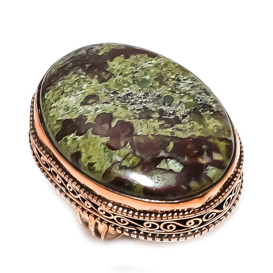 Natural Dragon Blood Gemstone 925 Sterling Silver Jewelry Ring Size 7.5 U1Z09