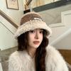 Новая Dopamine Sweet and Cute Wind универсальная вязаная шапка рыбака детские утолщенные защитные наушники теплая плюшевая панама