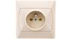 Accent Single Socket Z/U Beige Gp-1Az/01