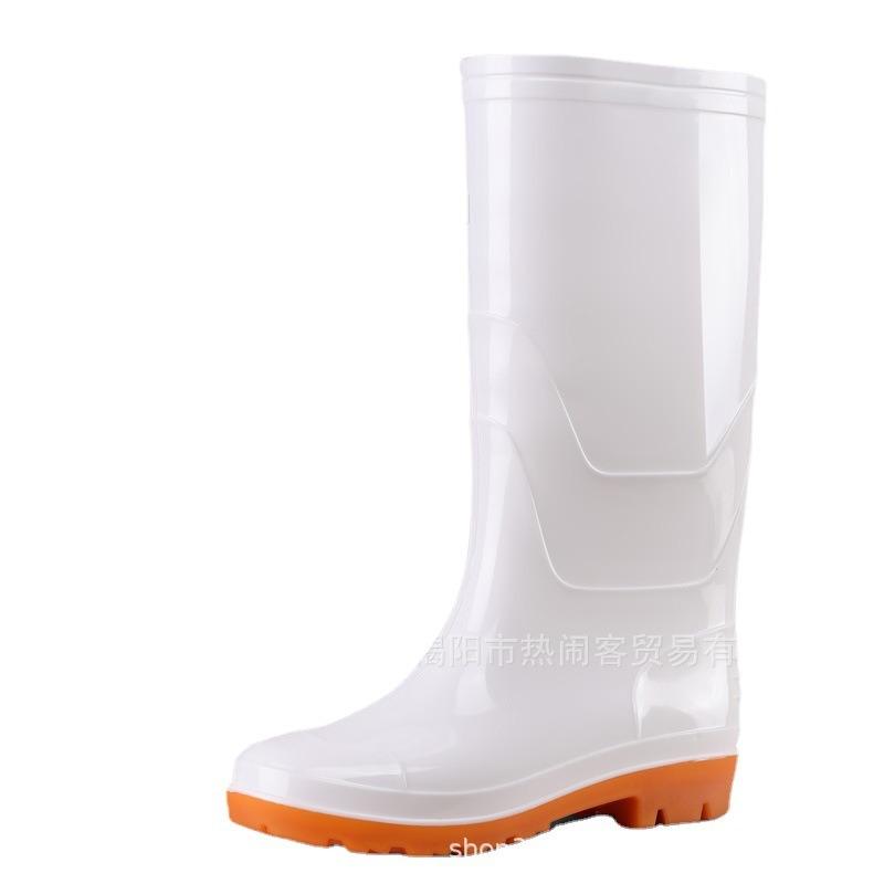 Высокие белые резиновые сапоги-трубы, кухонные сапоги с длинным голенищем, желтые резиновые сапоги, черные нескользящие сапоги на подошве Оксфорд, водонепроницаемые сапоги, камуфляжные масонские мужские водонепроницаемые сапоги