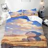 Blue Robot Cartoon Duvet Cover Home Pillowcase Set Adult Bedroom Children Comforter Bedding