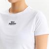 New Balance Футболка Kqj Nbnee2w422 10 женская S полуобрезанная облегающая футболка с коротким рукавом тонкая