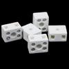 5Pcs 2 Postion 5 Hole Ceramic Wiring Terminal Block High Frequency Porcelain Dua