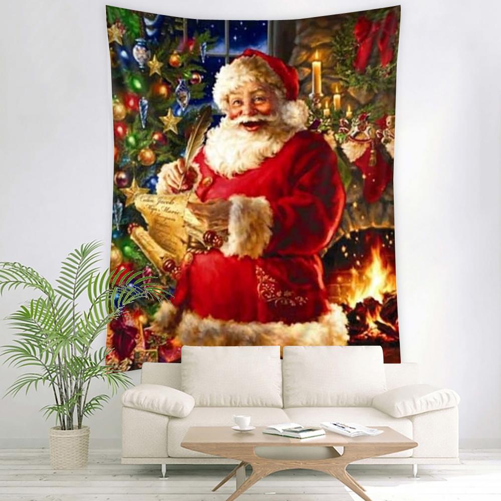Санта-Клаус фоновое украшение гобелен Рождественская вечеринка украшение гобелен Рождественское украшение для дома назад гобелен гобелен