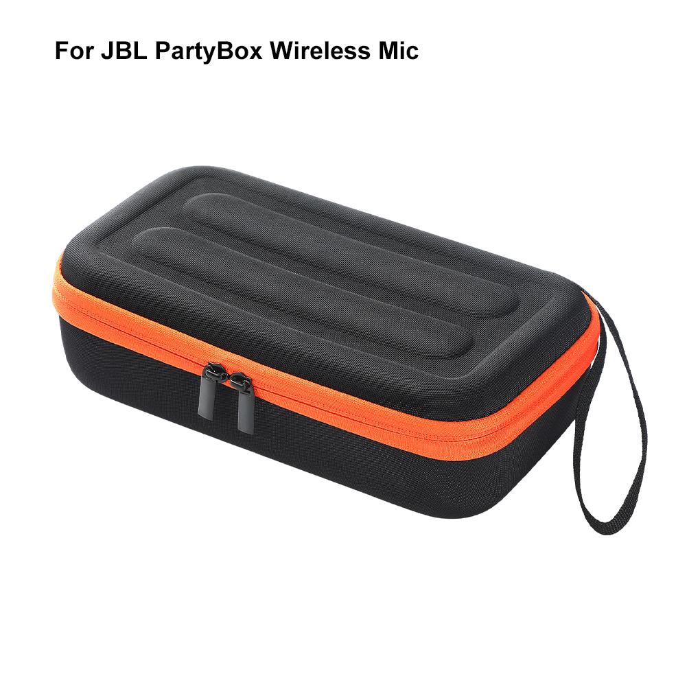 For JBL PartyBox Wireless Two Microphone System Wireless Microphone Case Handheld Dual Mic Travel Bag for Singing Karaoke
