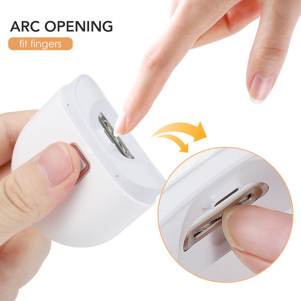 Automatic Electric Nail Clipper for Adults And Children with LED Light Portable Nail Trimmer And Polishing Grinder Tool