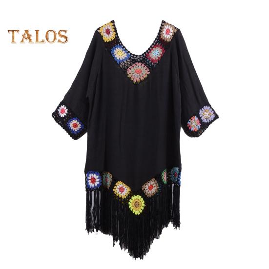 Бикини-туника, дышащий сарафан, популярный сексуальный однотонный купальник, накидка для пляжа