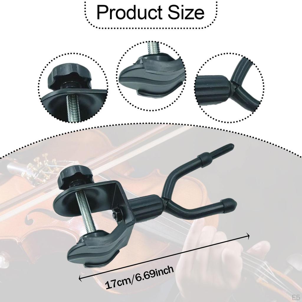 Violin Hanger Compatible with Mic Stand, Holder Designed for Viola and Guitar Use