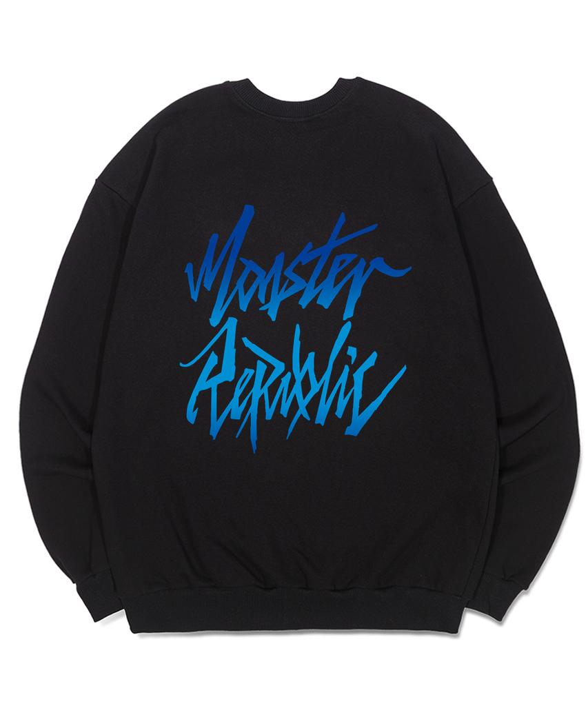 MONSTER REPUBLIC Movement Logo Blue Wave Sweatshirt Black