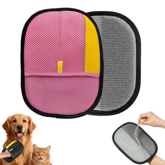 Перчатка для удаления ворса Моющаяся Многоразовая Электростатическая Перчатка для груминга Домашние кошки Собаки Удаление шерсти Варежка