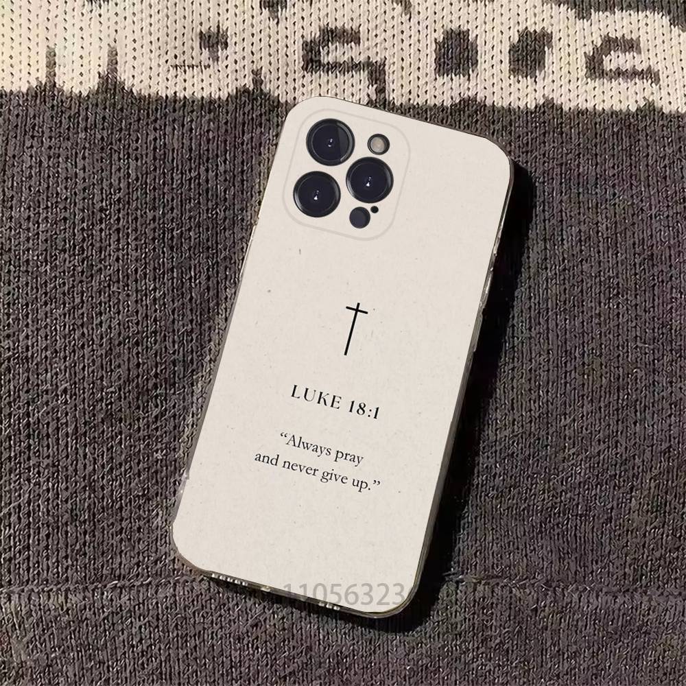 Бог Иисус Библейский стих Исайя Чехлы для телефона Для iPhone 17 16 15 14 13 12 11 Pro Max Plus Роскошная защита камеры Пластик