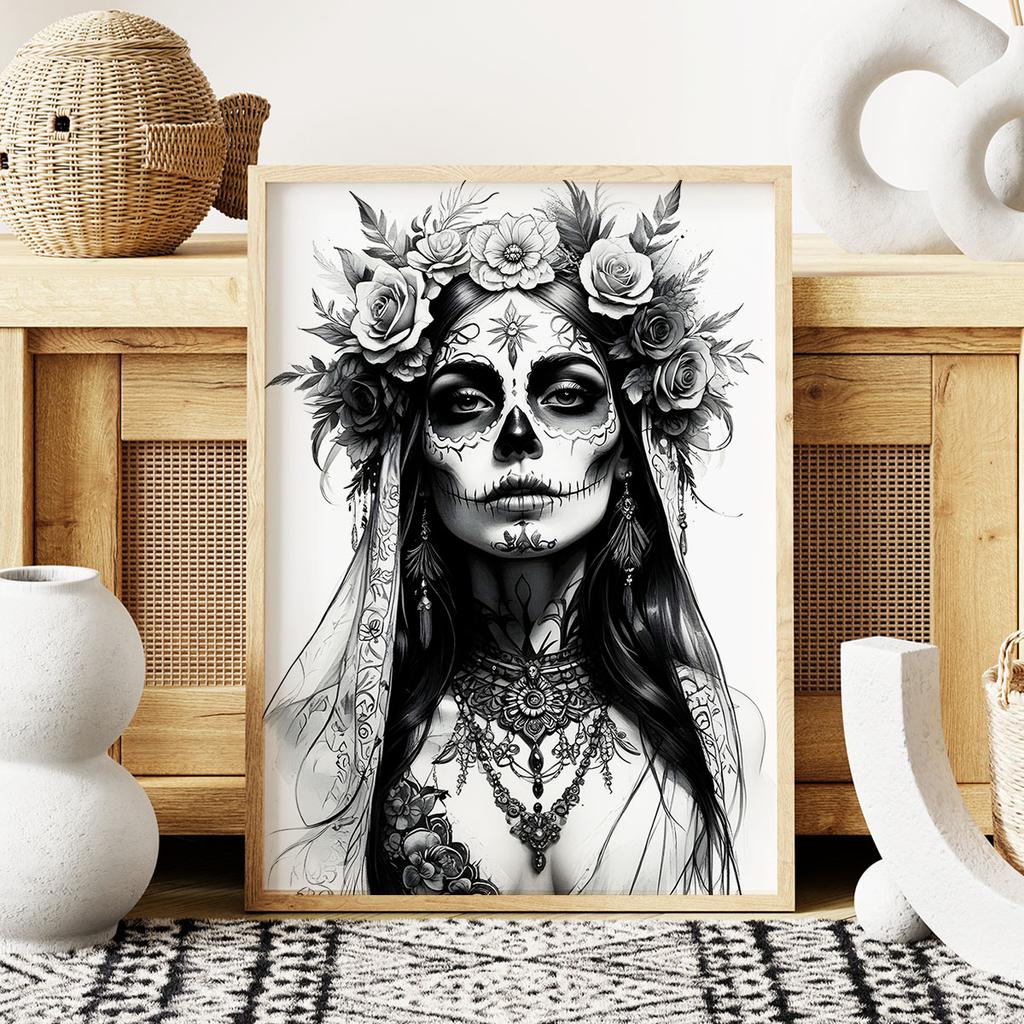 Plakat zombie portret