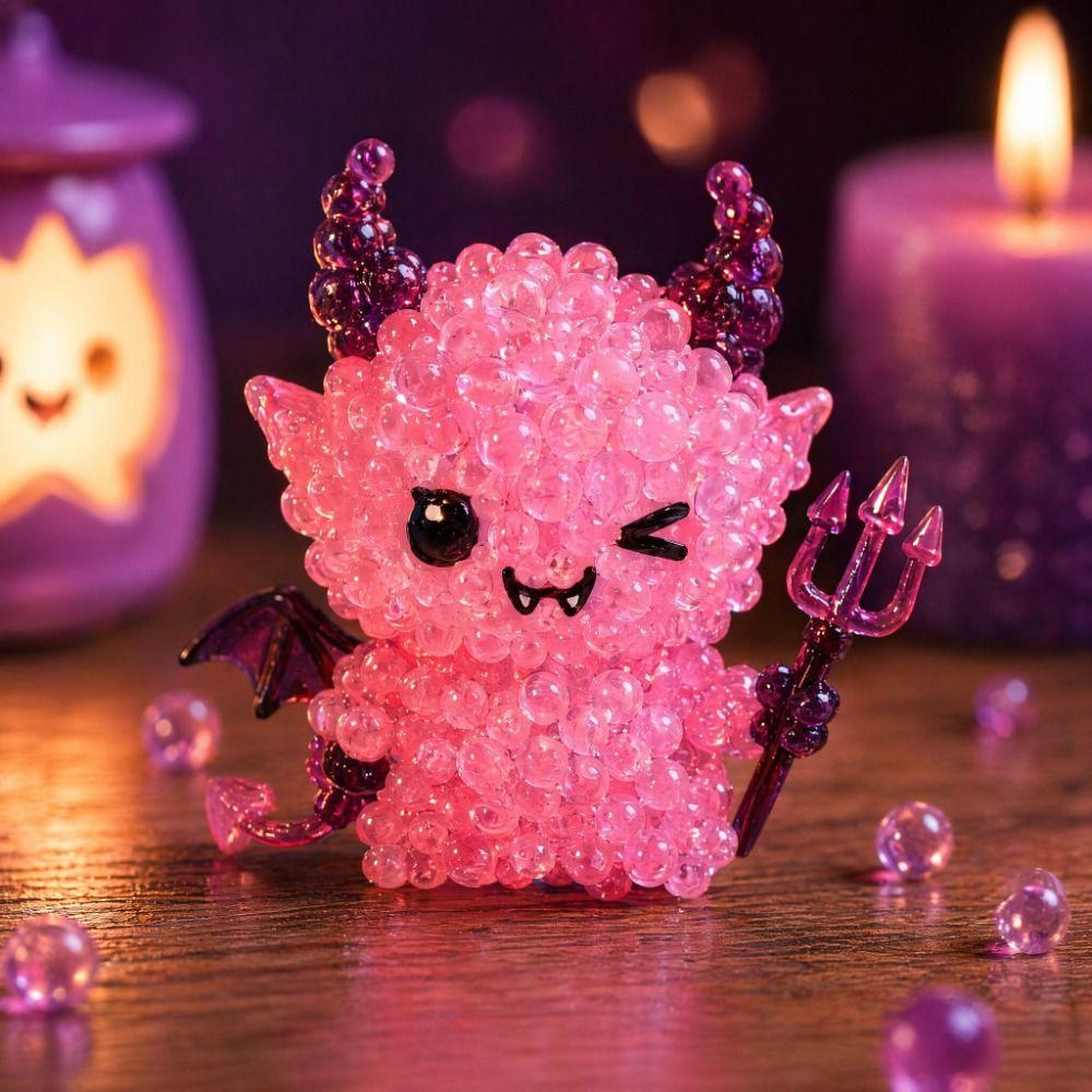 Colorful Glowing Fantasy Spirits DIY Bead Kit Tiny 3D Bead Pet Keychain Making Kit Children