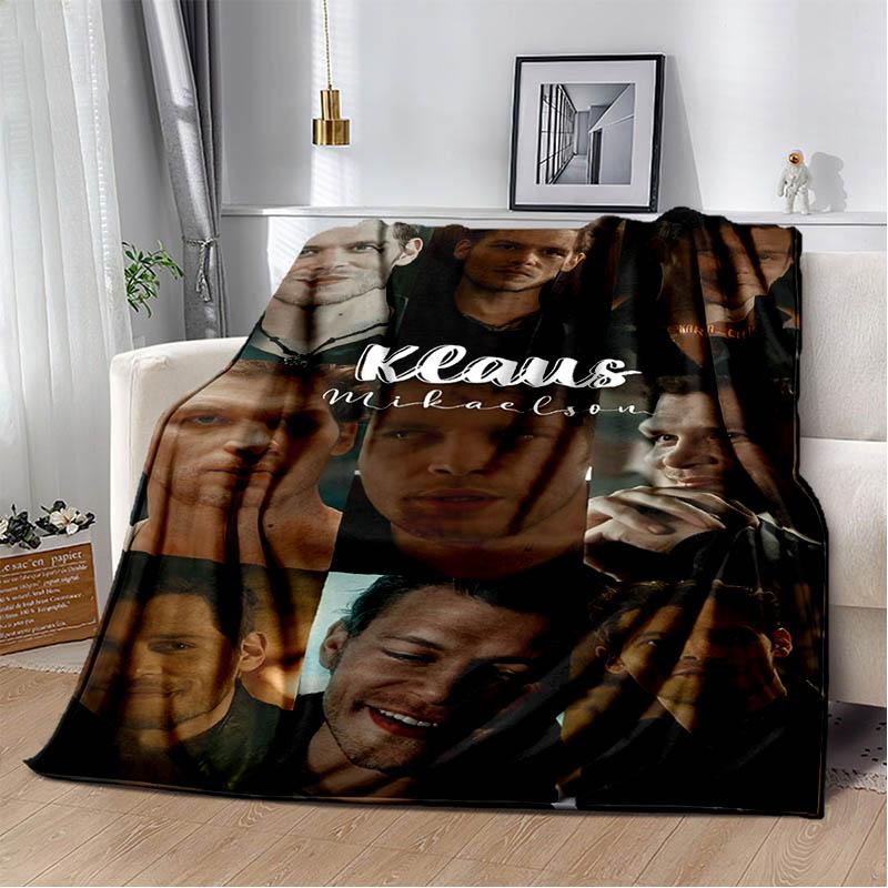 3D Klaus Mikaelson printed blankets picnic blanket Warm Flannel blankets Soft and comfortable blanket bed linings Birthday Gift