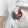 Акриловый кулон Yousheng Cartoon Rooster, симпатичное украшение для рождественской елки, очаровательное рождественское украшение для любителей петухов, забавный праздничный подарок